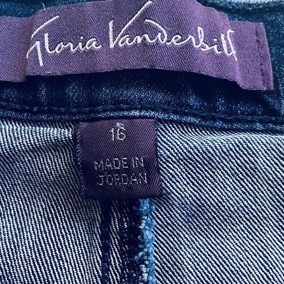 Gloria Vanderbilt Jeans Womens Size 16 Short Amanda Dark Wash Ankle Classic - Picture 6 of 9